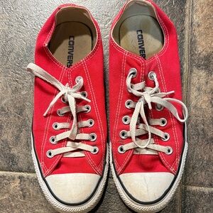 Converse Women's Red Canvas Sneakers